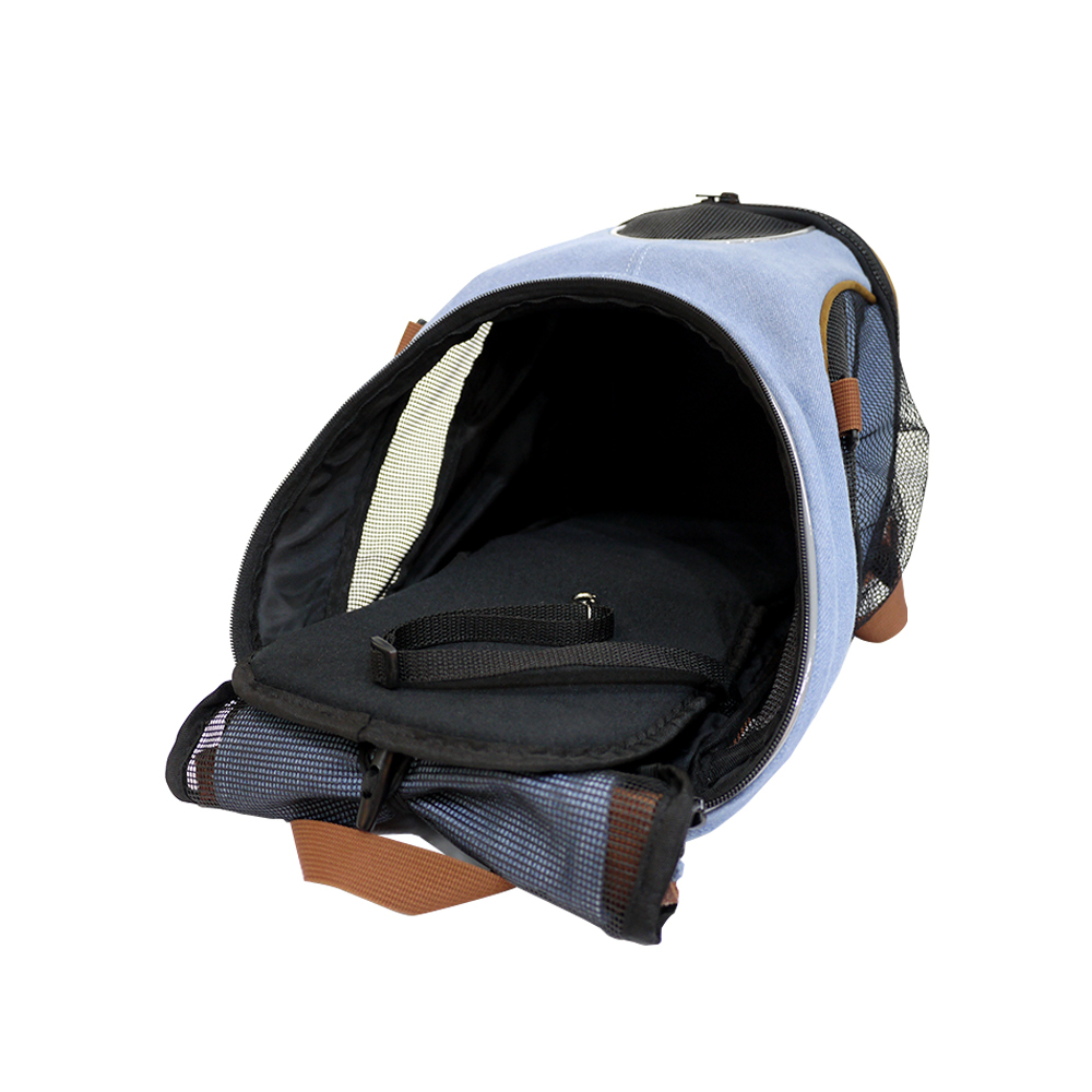 Ibiyaya Denim Fun Lightweight Pet Backpack - New and Improved image 3