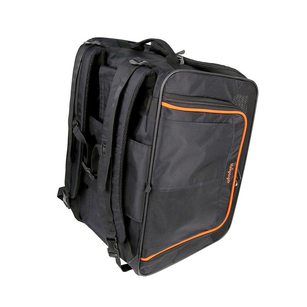 Ibiyaya JetPaw: Expandable Pet Carrier & Backpack - Obsidian/Orange  image 3