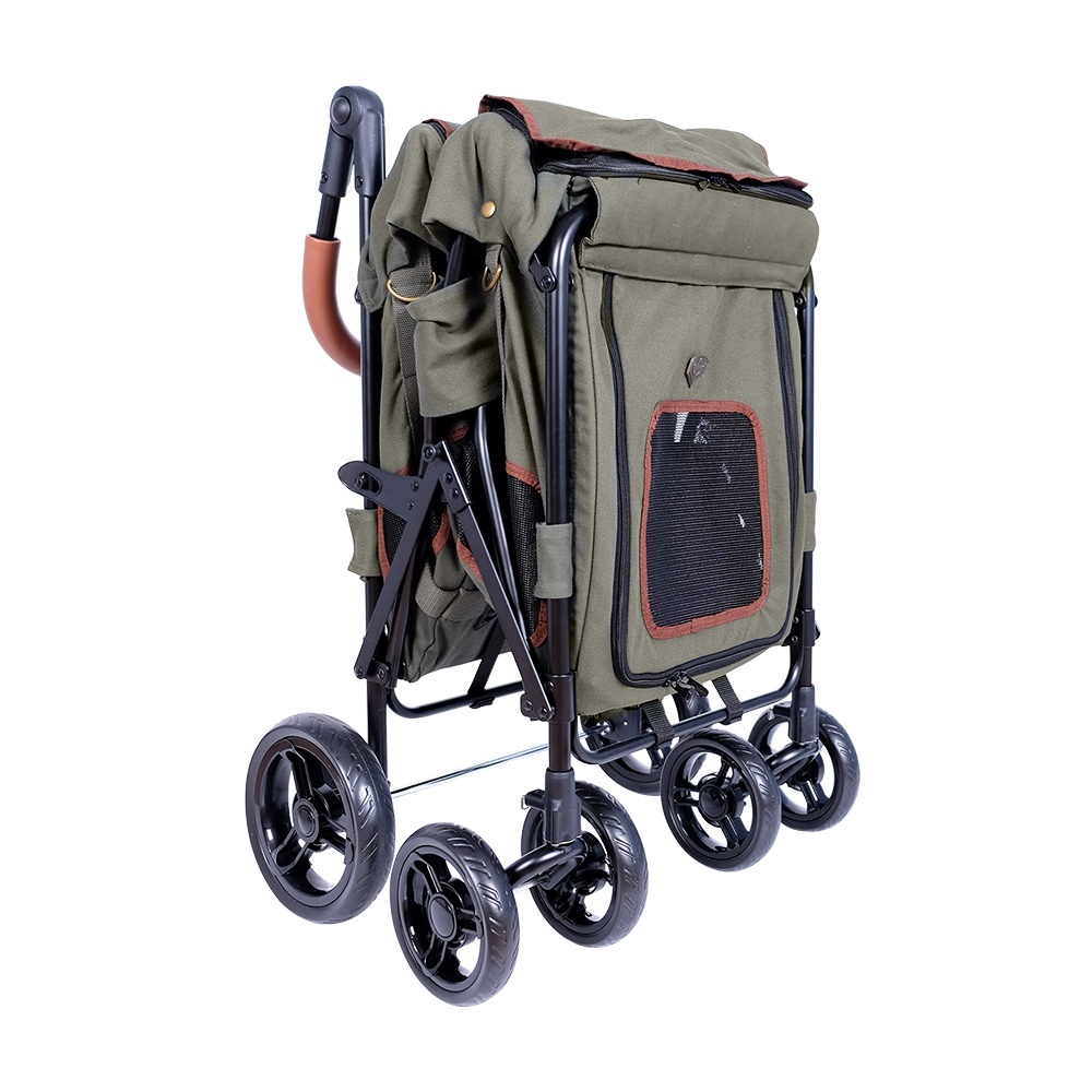 Ibiyaya Gentle Giant Dual Entry Easy-Folding Pet Wagon Stroller Pram for Dogs up to 25kg image 3