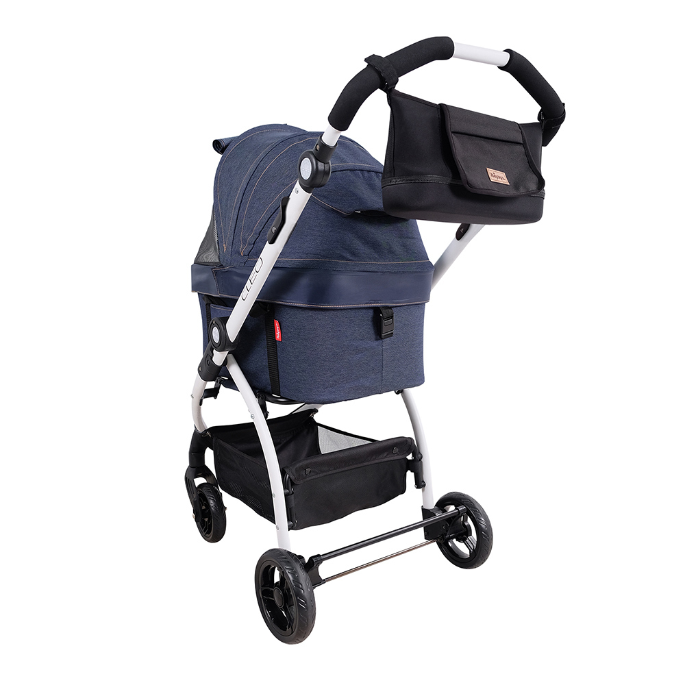 Ibiyaya CLEO Multifunction Pet Stroller & Car Seat Travel System - Blue Jeans image 3