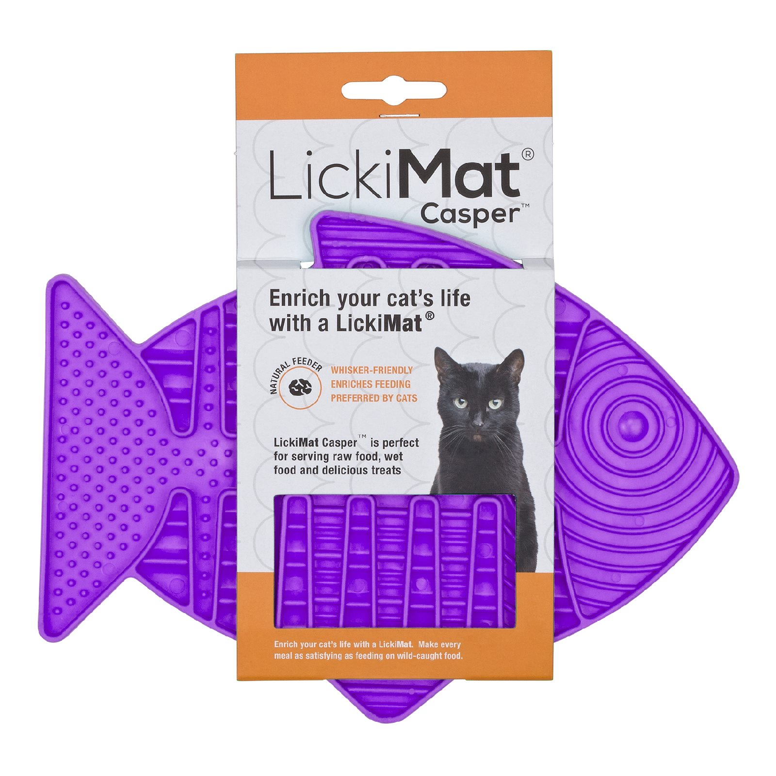 LickiMat Casper Slow Food Bowl Anti-Anxiety Mat for Cats image 3