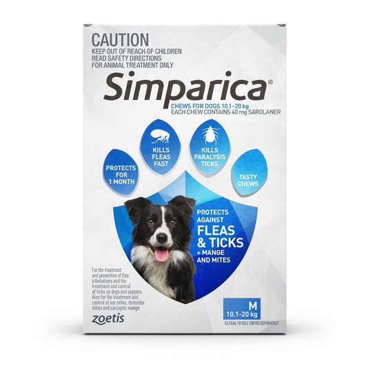 Simparica Monthly Flea & Tick Tablets for Dogs 6-Pack - Choose your size image 3