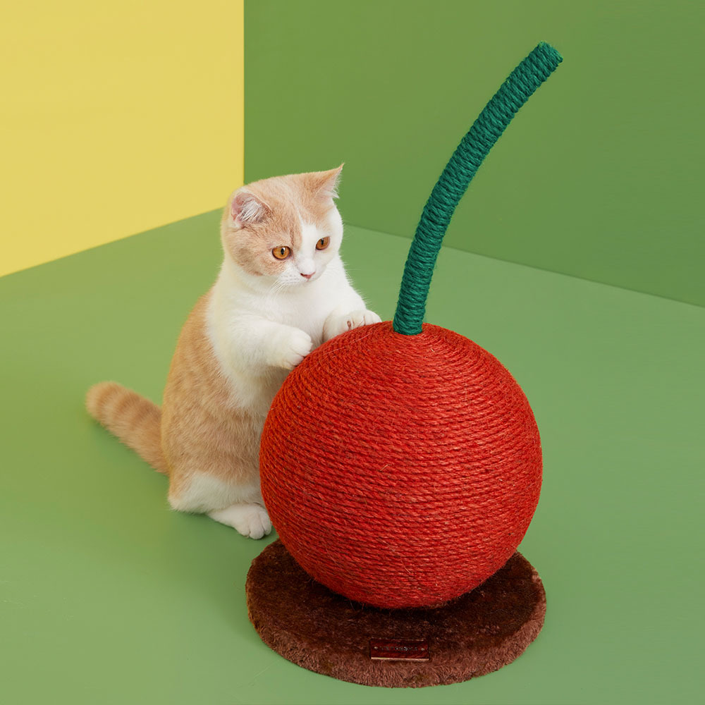 Vetreska Handmade Single Cherry Cat Scratching Post