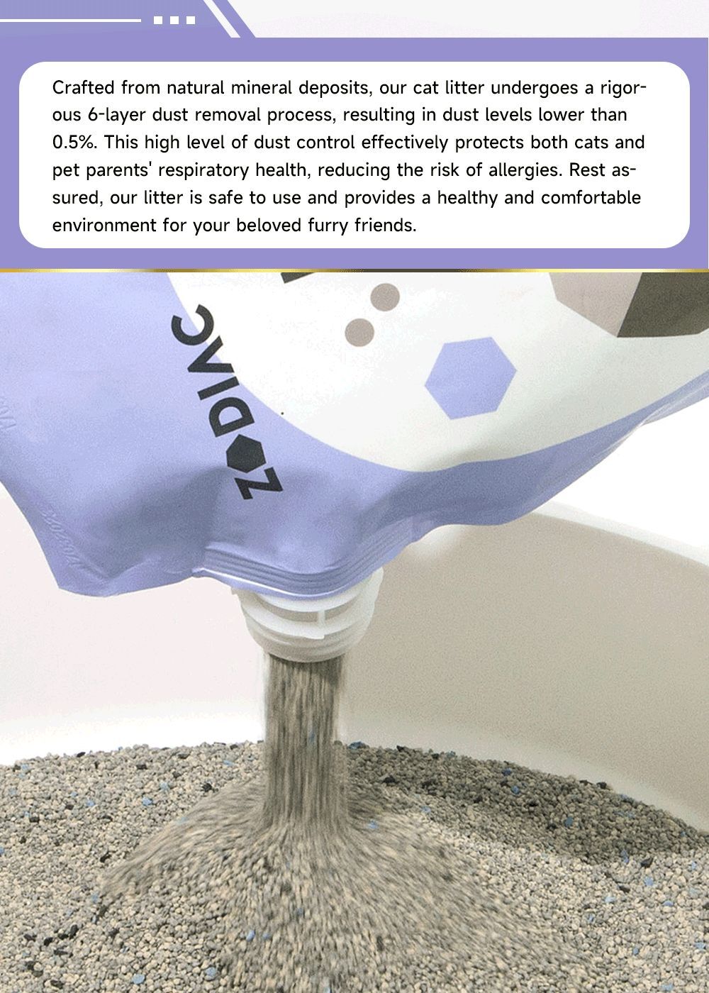 ZODIAC Natural Way Superfine Bentonite With Activated Charcoal Cat Litter 4.5Kg x 4 image 3