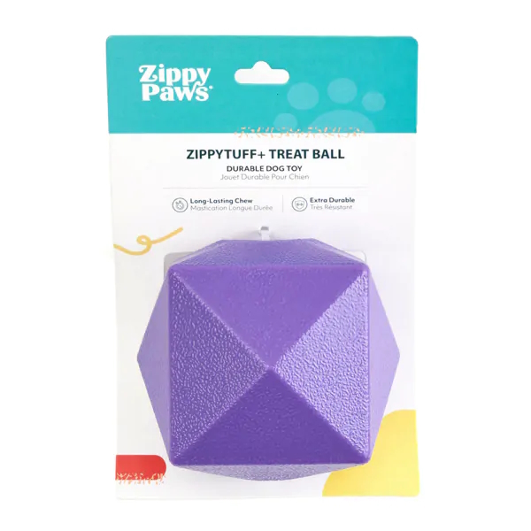 Zippy Paws ZippyTuff+ Treat Ball Interactive Dog Toy image 3