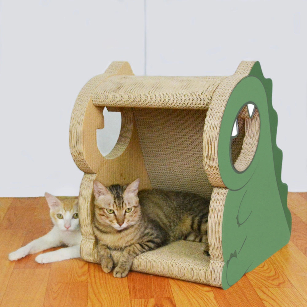 Zodiac Cardboard Cat Scratcher & Lounger - Dinosaur image 3