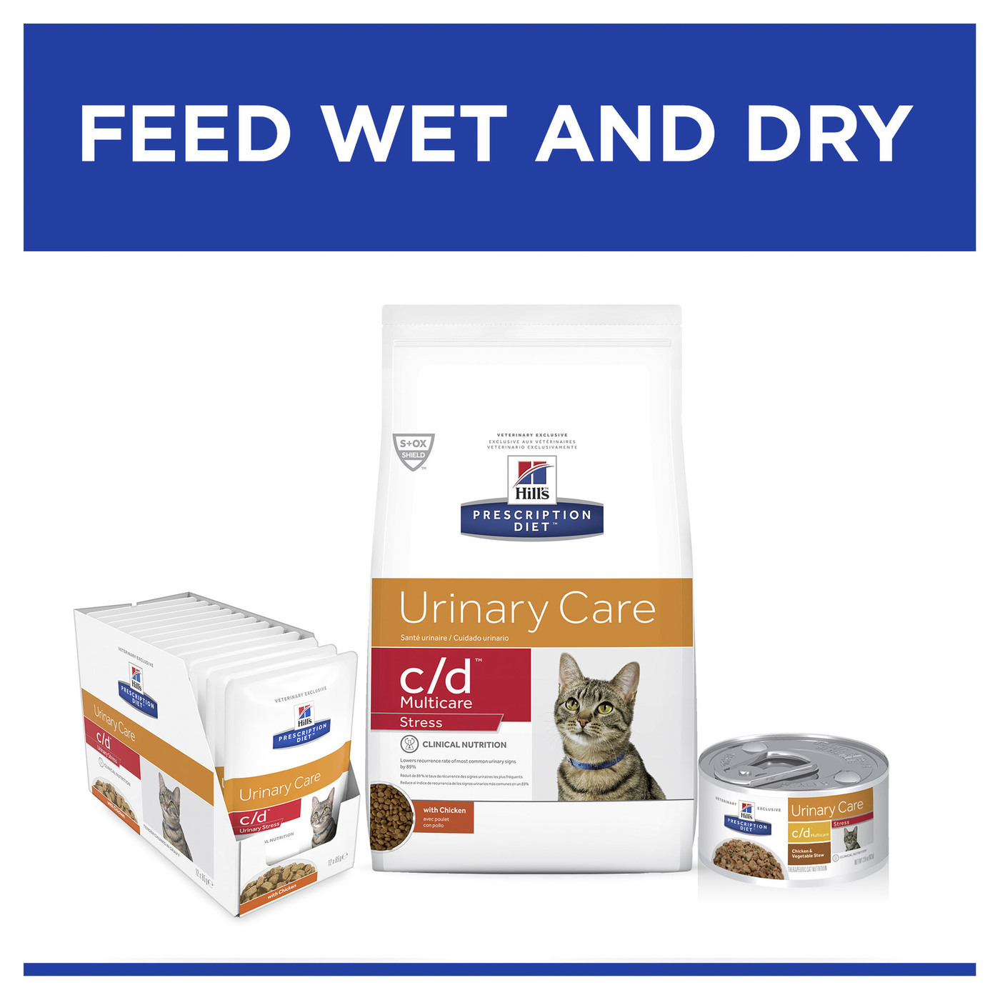 Hills Prescription Diet c/d Multicare Stress Urinary Care Dry Cat Food image 3