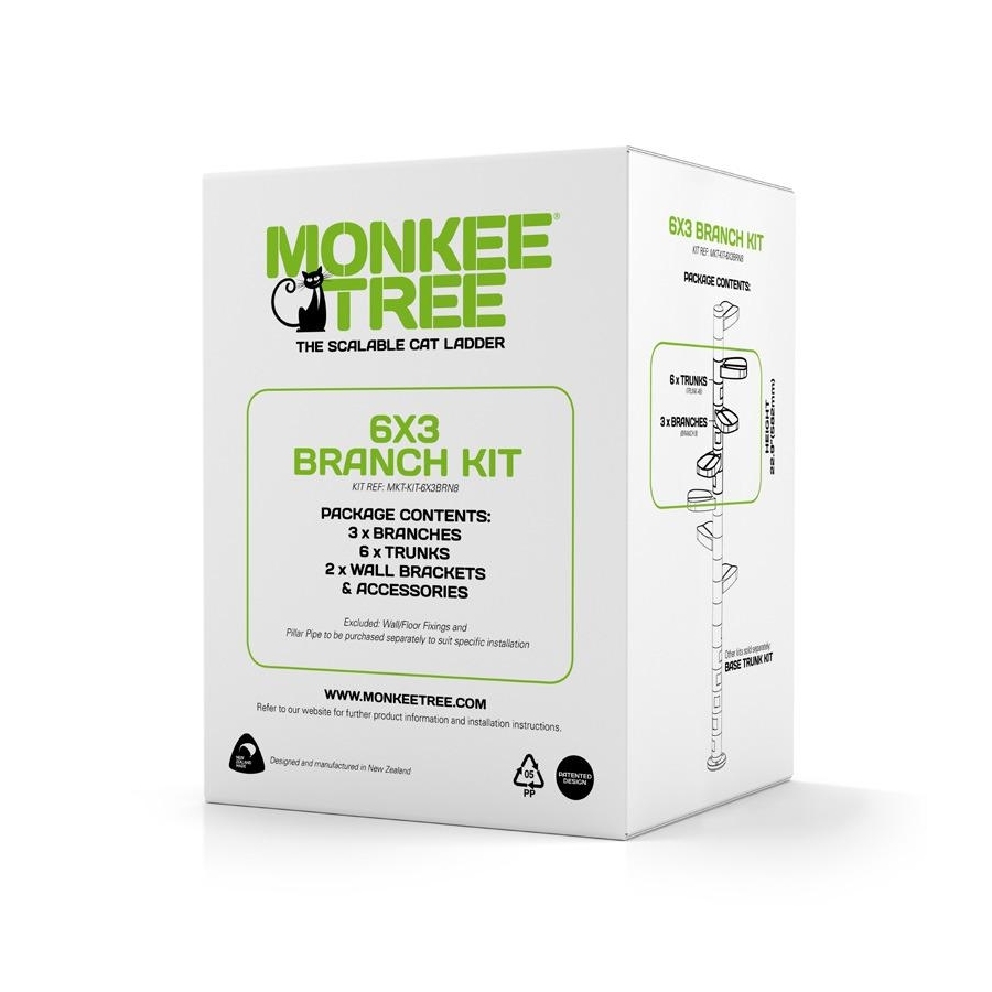 Monkee Tree - The Scalable Cat Climbing Ladder - 3 Branch Kit image 3