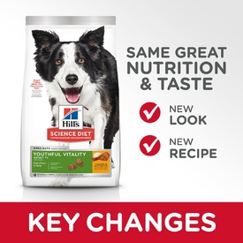 Hills Science Diet Adult 7+ Youthful Vitality Dry Dog Food 5.67kg image 3