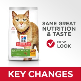 Hills Science Diet Adult 7+ Youthful Vitality Dry Cat Food 2.72kg image 3