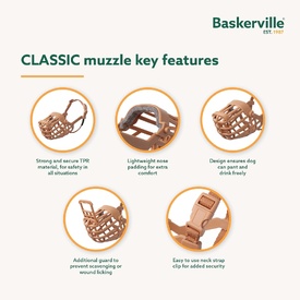 Baskerville Classic Basket Dog Muzzle | Secure, Comfortable & Breathable image 3