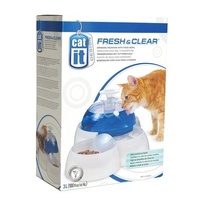 Catit Feeding & Drinking Station Combination Food Bowl & Water Fountain for Pets image 3