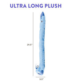 Charming Pet Longidudes Extra Long 75cm Plush Squeaker Dog Toy - Raccoon image 3