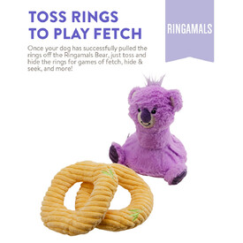 Charming Pet Ringamals Plush Puzzle Dog Toy - Koala image 3