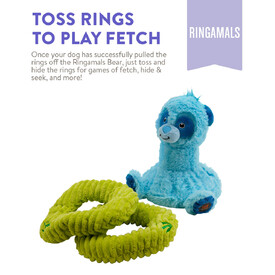 Charming Pet Ringamals Plush Puzzle Dog Toy - Panda image 3