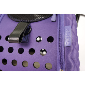 Ibiyaya Collapsible Pet Carrier with Shoulder Strap - Diamond Deluxe Purple image 3