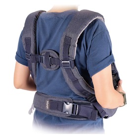Ibiyaya Hug Pack Padded & Mesh Dog Sling Carrier - Denim Blue image 3