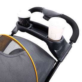 Ibiyaya Cloud 9 Pet Stroller for Cats & Dogs up to 20kg - Mustard Yellow image 3