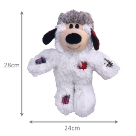 KONG Christmas Holiday Wild Knots Bear - Snuggle Plush Dog Toy - Med/Lge x 3 Pack image 3