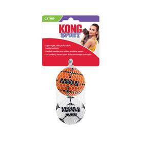 3 x KONG Sport Fetch Balls for Cats Bulk Assorted Colours Bulk image 3