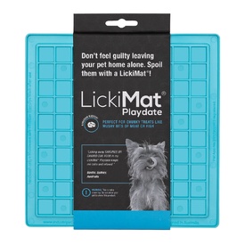 Lickimat Playdate Original Slow Food Licking Mat for Cats & Dogs - Green image 3