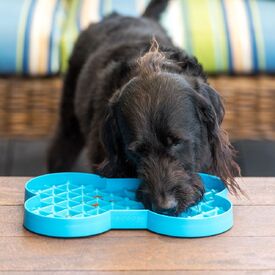 SloDog No Gulp Bone-Shaped Slow Food Bowl for Dogs image 3