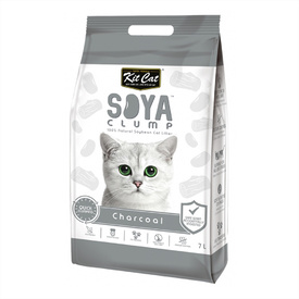 Kit Cat Soya Clumping Cat Litter made from Soybean Waste - Charcoal 7 Litres image 3