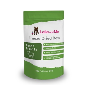 Laila & Me Freeze Dried Raw Australian Beef Dog Treats 60g/140g image 3