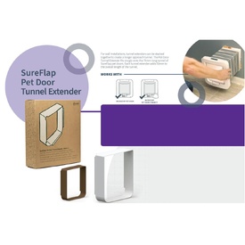 SureFlap Microchip Pet Door (large) Tunnel Extender for Walls and Doors image 3