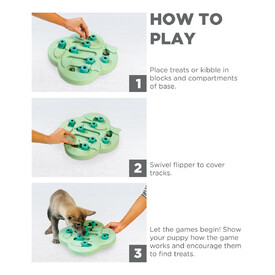 Nina Ottosson Hide & Slide Interactive Puzzle Dog Toy for Puppies - Level 2 image 3