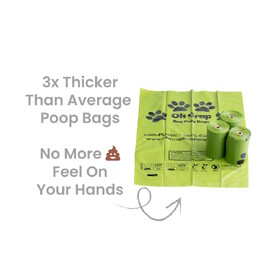 Oh Crap Compostable Dog Poop Bags - 12 Boxes x 4 Rolls per Box (48 rolls) image 3