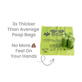 Oh Crap Compostible Corn Starch Dog Poop Bags - 240 Bags (16 rolls x 15 Bags per roll) image 3