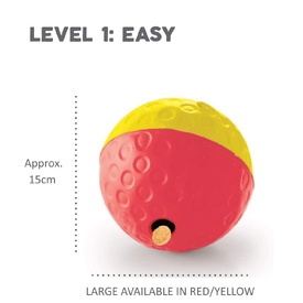Nina Ottosson Treat Tumble Ball Toy for Cat or Dog - Small (Blue/Yellow) image 3