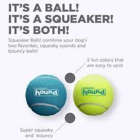 Outward Hound Fetch Squeaker Ballz Dog Toy - Pack of 2 Large image 3