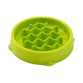 Petstages Cat Fun Feeder Green Wave Slow Food Bowl for Cats - Green image 3