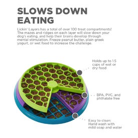 Outward Hound Lickin' Layers Slow Food & Treat Bowl for Dogs image 3