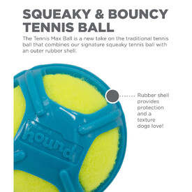 Outward Hound Tennis Max Fetch Dog Ball with Rubber Shell image 3