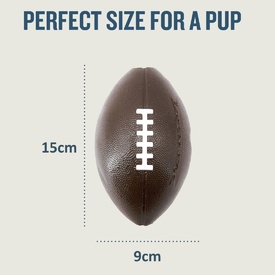 Planet Dog Durable Treat Dispensing & Fetch Dog Toy - Football image 3