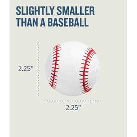 Planet Dog Durable Treat Dispensing & Fetch Dog Toy - Baseball  image 3