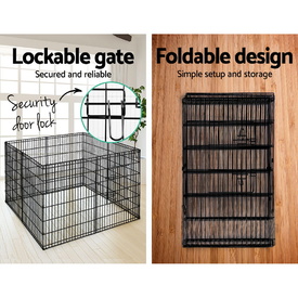 8 Panel Pet Dog Budget Playpen Puppy Exercise Cage Enclosure Play Pen Fence - Size 36 image 3