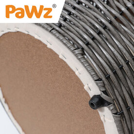 Rattan Cat and Small Dog Enclosed Pet Bed Puppy House with Soft Cushion image 3