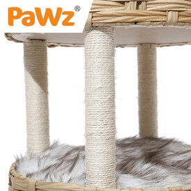 PaWz Cat and Small Dog Enclosed Pet Bed Puppy House with Soft Cushion image 3