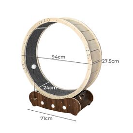 Cat Exercise Wheel Running Treadmill Exerciser Scratcher Toy Furniture image 3
