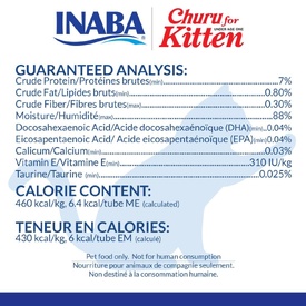 Inaba Kitten Churu Meal Topper Treat - Creamy Tuna Recipe 24 x 10g Tubes image 3