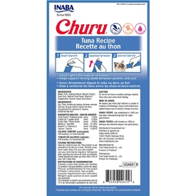Inaba Cat Churu Meal Topper Treat - Creamy Tuna Recipe 24 x 14g Tubes image 3