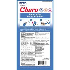 Inaba Cat Churu Meal Topper Treat - Creamy Tuna Recipe 24 x 14g Tubes image 3