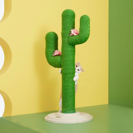 Vetreska Handmade Jute Cat Scratching Tree - Cactus image 3