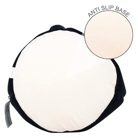 All Fur You Soft and Comfortable Cat Face Cat Cave Bed in White/Brown image 3