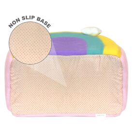 All Fur You Soft and Comfortable Rainbow Cat House Bed in Pink image 3