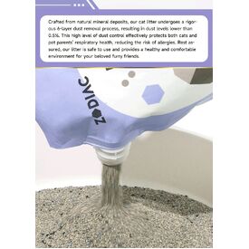 ZODIAC Natural Way Superfine Bentonite With Activated Charcoal Cat Litter 4.5Kg image 3
